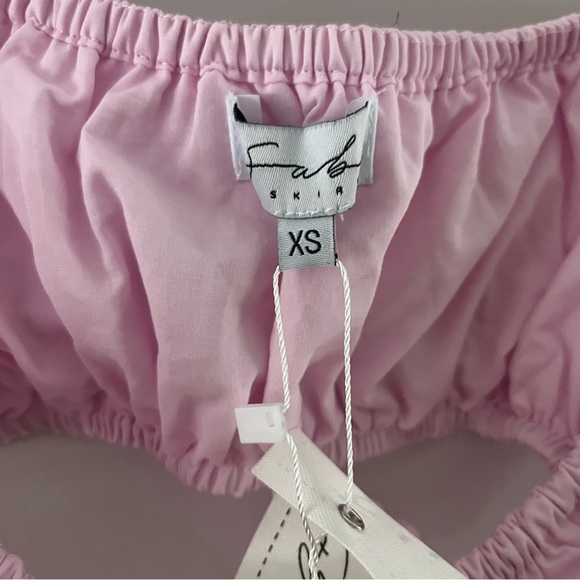 Sabo Cutout Mini Dress Size XS Sacha Ruffle Boho Cottagecore Fairycore y2k Pink - Picture 7 of 13